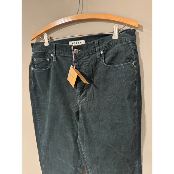 Boden 5-Pocket Cord Slim Jeans Pants Corduroy Size 10L RO446-GRN Green NEW NWT - Picture 3 of 7